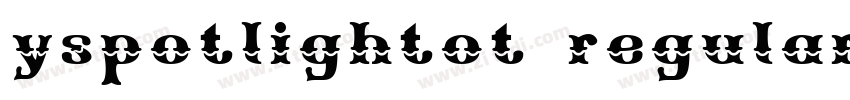 yspotlightot regular字体转换